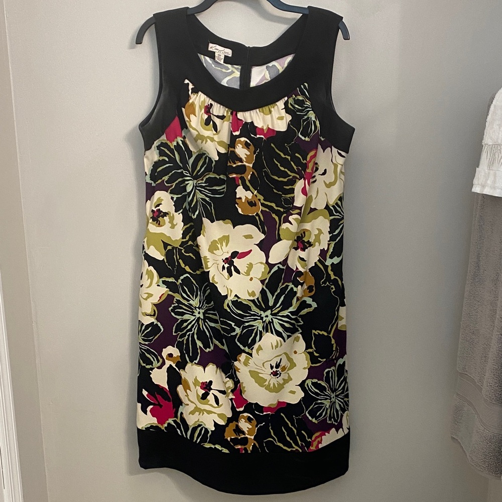 Kim Rogers Floral Mini Dress - Black, Cream, Pink, Green